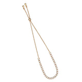 Alamode Rose Gold Brass Bracelet with AAA Grade CZ in Clear - Alamode