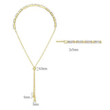 Alamode Gold Brass Bracelet with AAA Grade CZ in Clear - Alamode - Flyclothing LLC