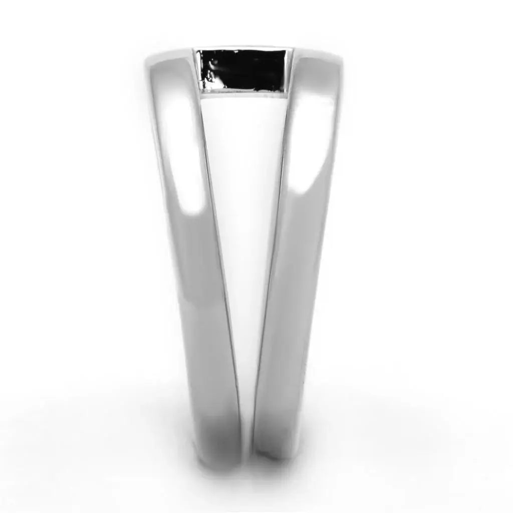 Alamode Rhodium Brass Ring with No Stone - Alamode - Flyclothing LLC