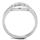 Alamode Rhodium Brass Ring with AAA Grade CZ in Clear - Alamode - Flyclothing LLC