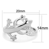 Alamode Rhodium Brass Ring with No Stone - Alamode
