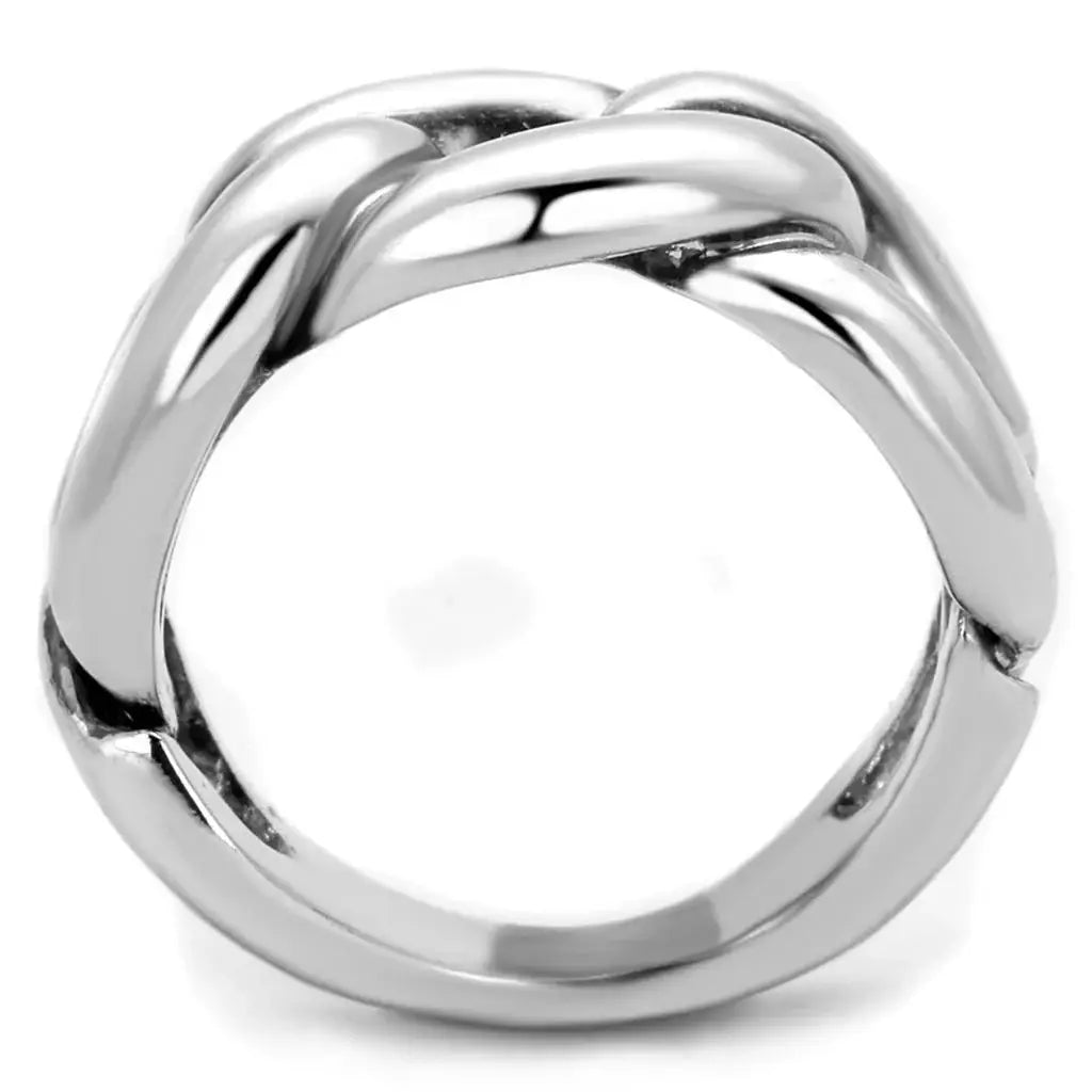 Alamode Rhodium Brass Ring with No Stone - Alamode - Flyclothing LLC