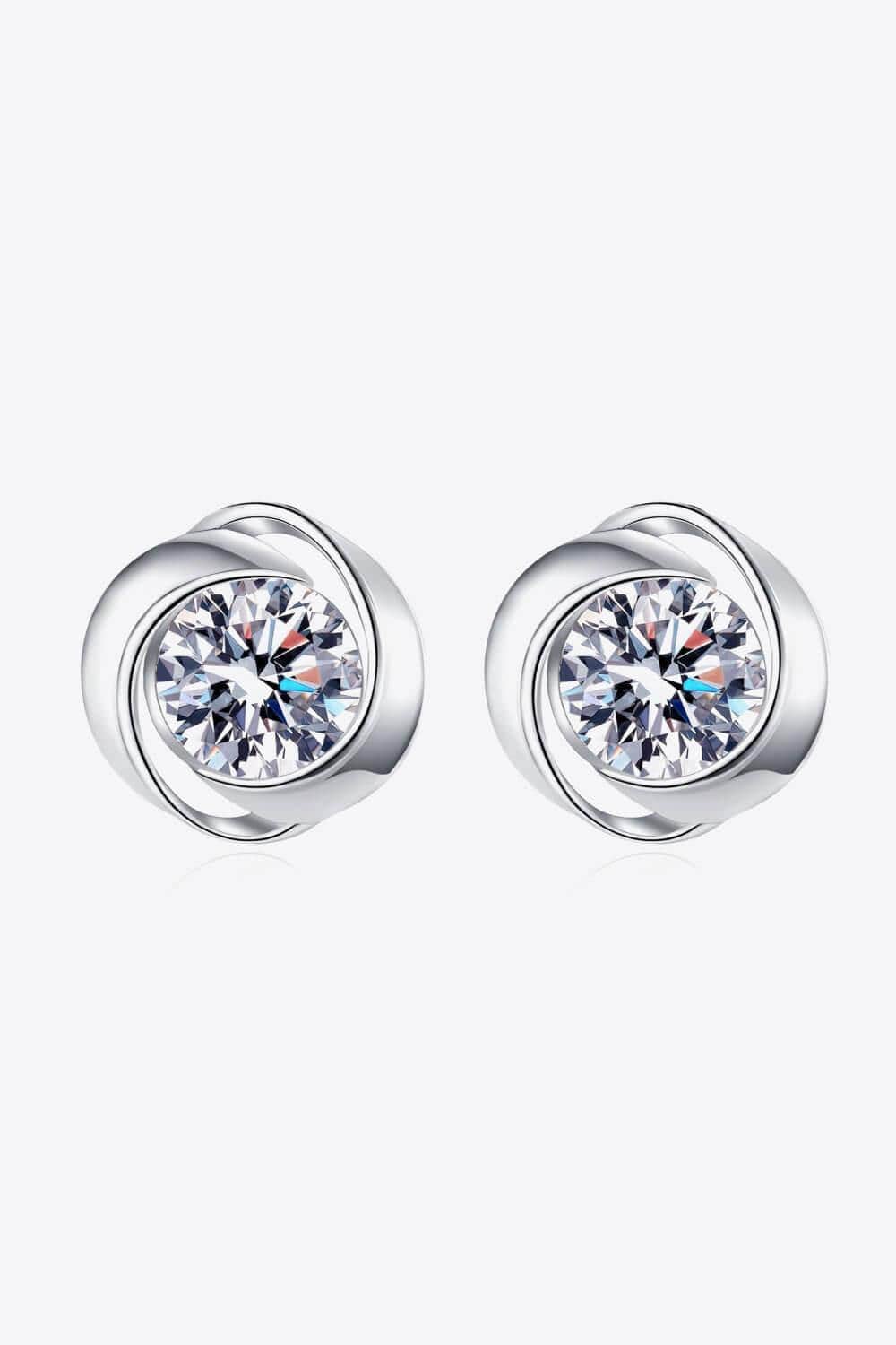 Feeling Fun Moissanite Stud Earrings - Trendsi