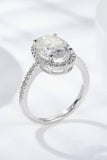 4.5 Carat Moissanite Halo Ring - Trendsi