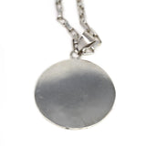 Alpaca Silver Aztec Face Pendant with Chain - Artisana - Flyclothing LLC