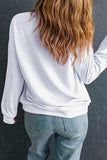 MARDI GRAS Sequin Round Neck Sweatshirt - Trendsi - Flyclothing LLC