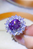 3 Carat Moissanite Platinum-Plated Ring - Trendsi