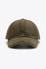 Distressed Adjustable Baseball Cap - Trendsi - Flyclothing LLC