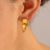 Geometric Stainless Steel Earrings - Trendsi