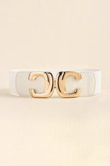 Zinc Alloy Buckle Elastic Wide Belt - Trendsi - Flyclothing LLC