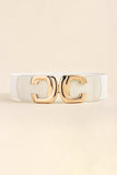Zinc Alloy Buckle Elastic Wide Belt - Trendsi - Flyclothing LLC