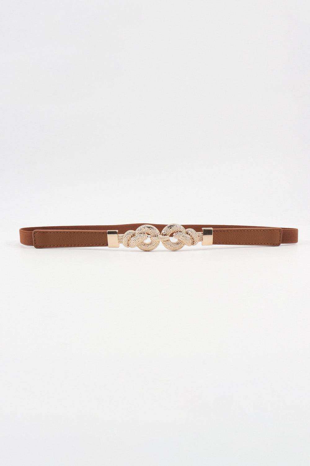 Zinc Alloy Buckle PU Leather Belt - Trendsi - Flyclothing LLC