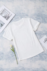 Leopard Floral Graphic Round Neck Tee - Trendsi - Flyclothing LLC