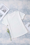 Leopard Floral Graphic Round Neck Tee - Trendsi - Flyclothing LLC