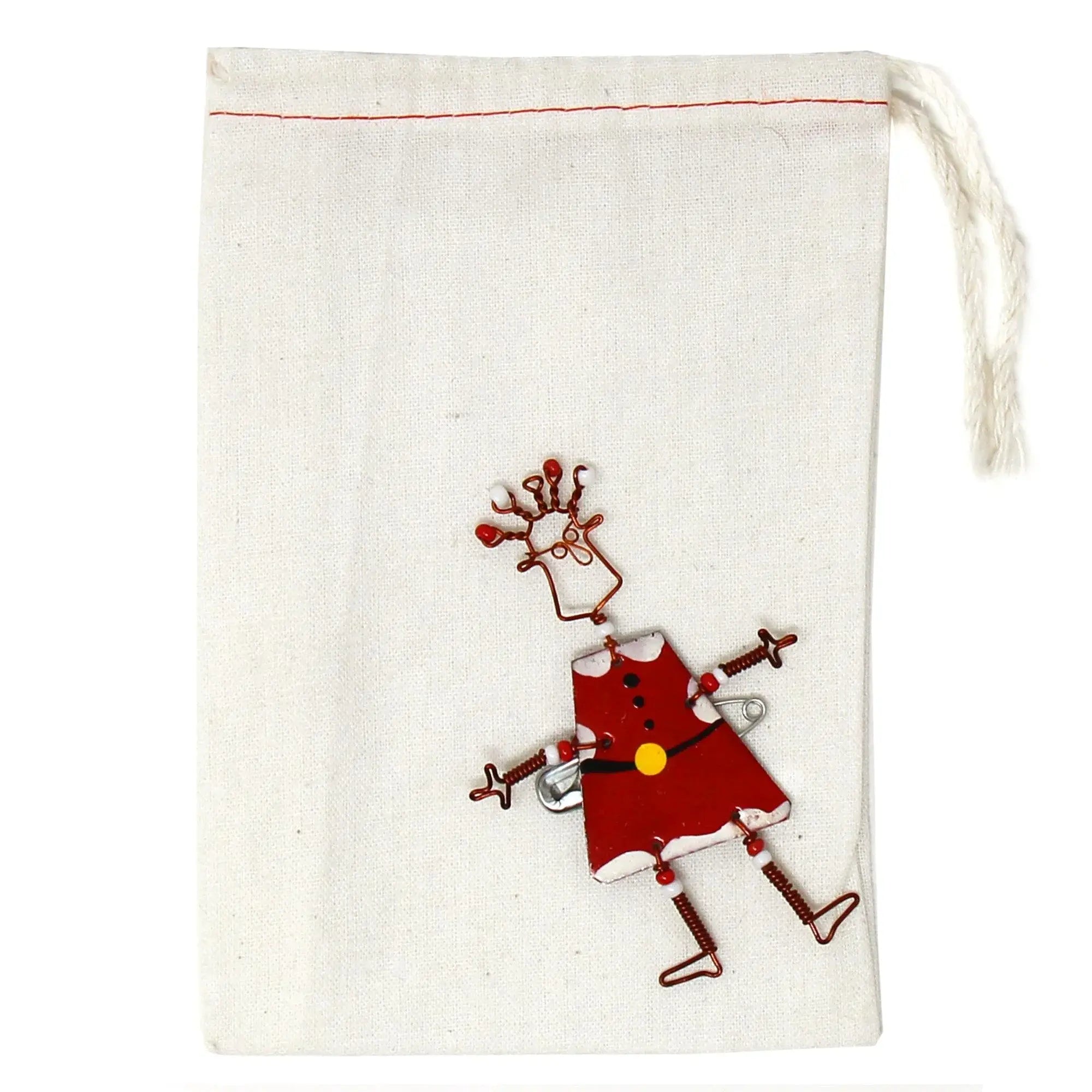 Dancing Girl Santa Pin - Creative Alternatives - Creative Alternatives - Flyclothing LLC