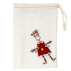 Dancing Girl Santa Pin - Creative Alternatives - Creative Alternatives