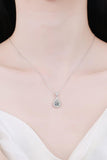 2 Carat Moissanite Teardrop Pendant 925 Sterling Silver Necklace - Trendsi