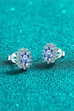 1 Carat Moissanite 925 Sterling Silver Stud Earrings - Trendsi