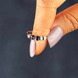 925 Sterling Silver Oil Drip Ring - Trendsi