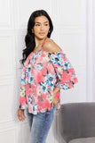 Sew In Love Full Size Fresh Take Floral Cold-Shoulder Top - Trendsi - Flyclothing LLC