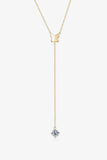 1 Carat Moissanite 925 Sterling Silver Necklace - Trendsi