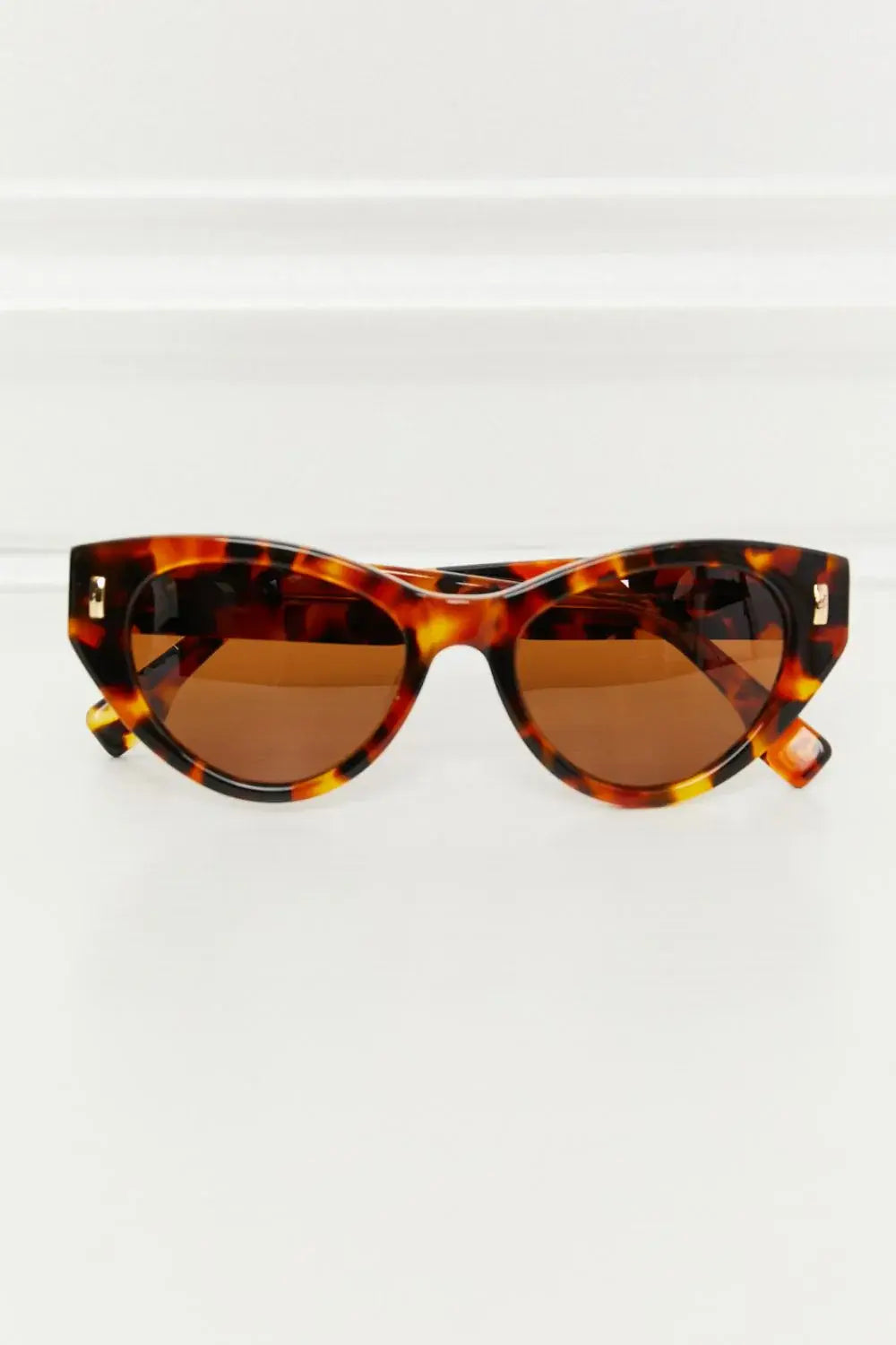 Tortoiseshell Acetate Frame Sunglasses - Trendsi - Flyclothing LLC