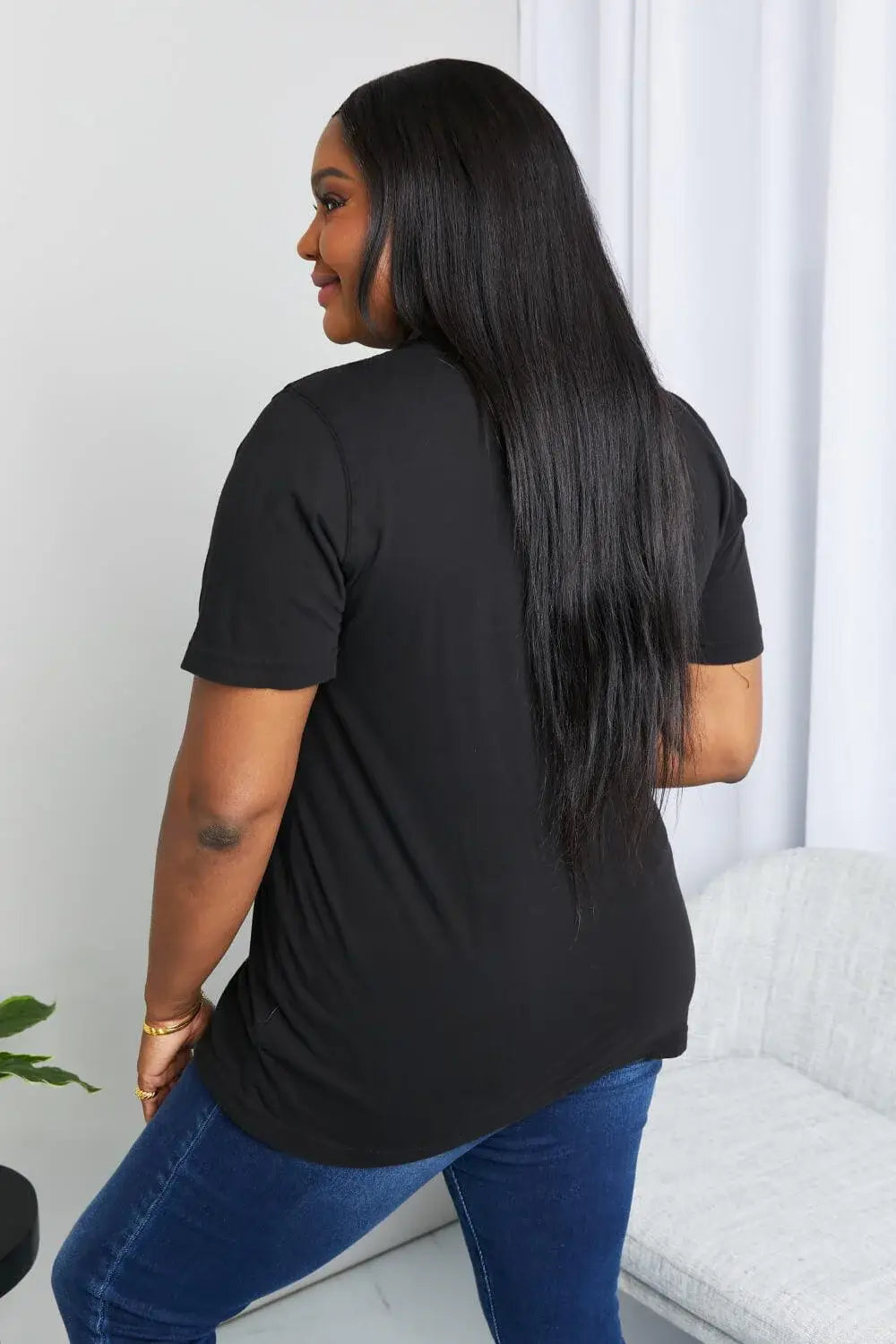 mineB Full Size Graphic Tunic T-Shirt - Trendsi - Flyclothing LLC