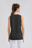 Slit Round Neck Tank - Trendsi - Flyclothing LLC