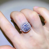 2 Carat Moissanite 925 Sterling Silver Ring - Trendsi
