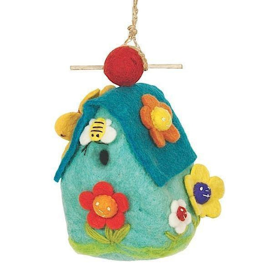 Felt Birdhouse Flower House - Wild Woolies - Wild Woolies