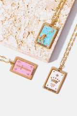 Tarot Card Pendant Copper Necklace - Trendsi - Flyclothing LLC