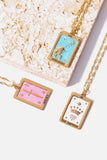 Tarot Card Pendant Copper Necklace - Trendsi - Flyclothing LLC