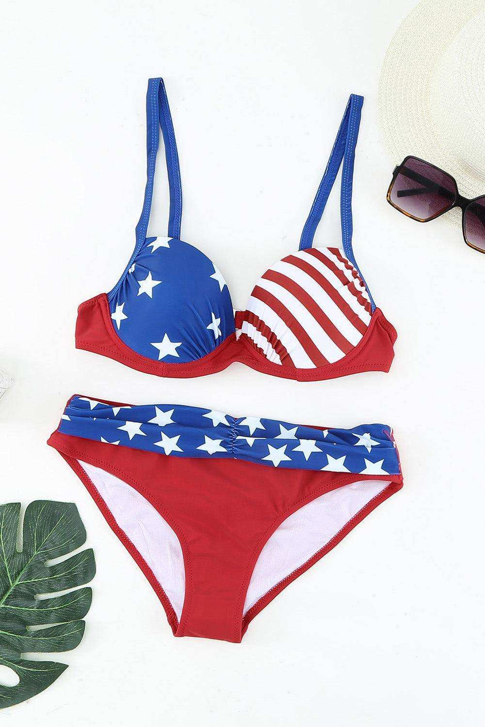 Ruched Bikini Set - Trendsi - Flyclothing LLC
