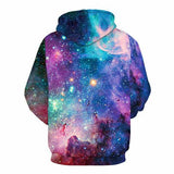 Full Size Printed Drawstring Hoodie with Pockets - Trendsi