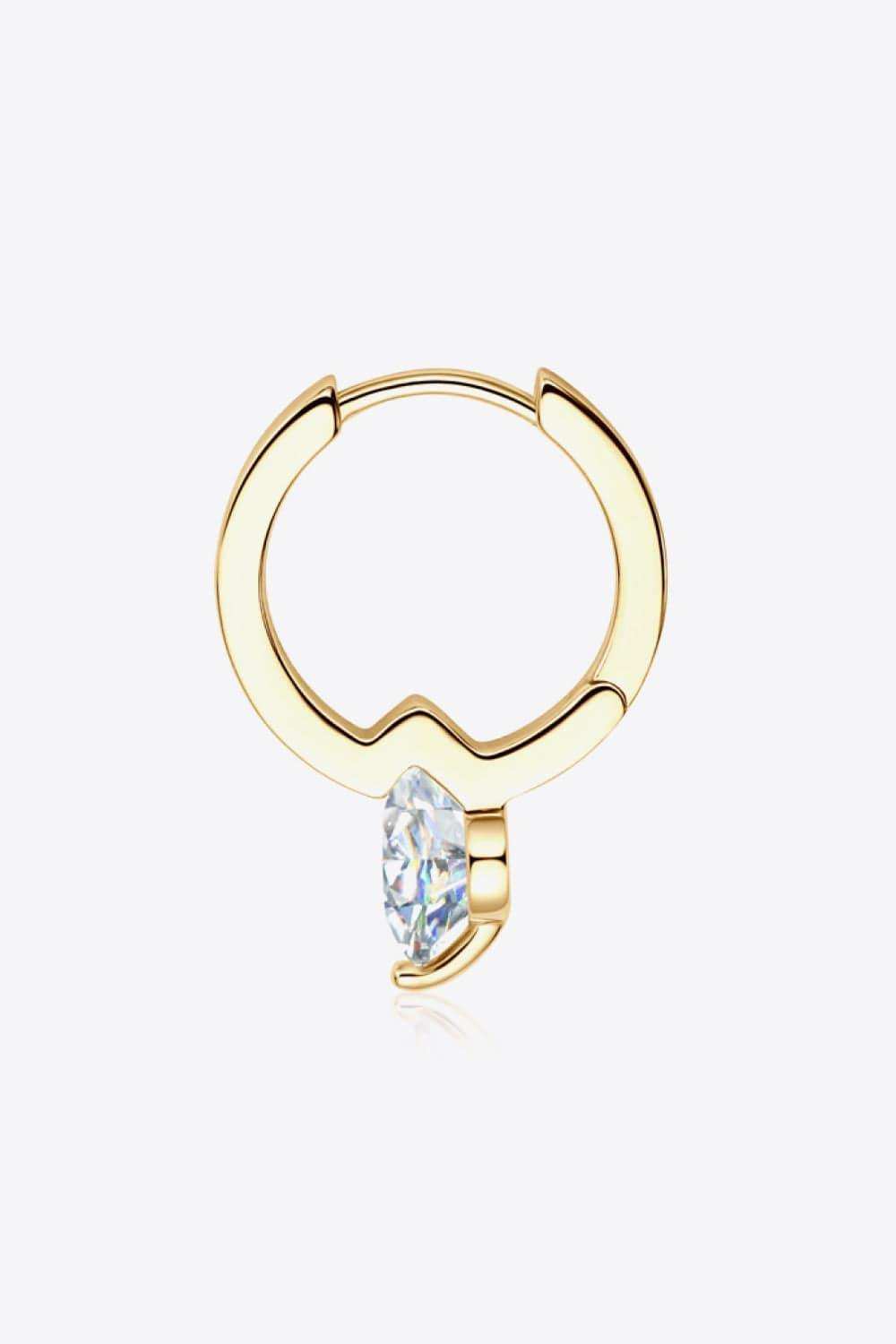 2 Carat Moissanite 925 Sterling Silver Drop Earrings - Trendsi - Flyclothing LLC