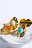 Natural Stone Copper Ring - Trendsi - Flyclothing LLC