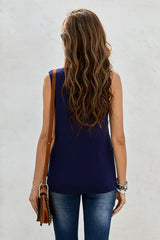 Round Neck Tank - Trendsi - Flyclothing LLC