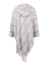 Fringe Hem Hooded Poncho - Trendsi - Flyclothing LLC