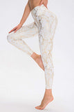 Animal Print Slim Fit Wide Waistband Long Sports Pants - Trendsi - Flyclothing LLC