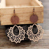 Geometric Cutout Dangle Earrings - Trendsi - Flyclothing LLC
