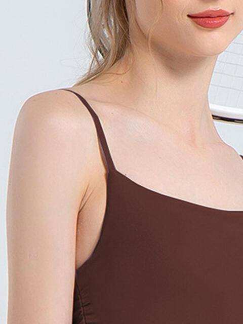 Ruched Sports Cami - Trendsi - Flyclothing LLC