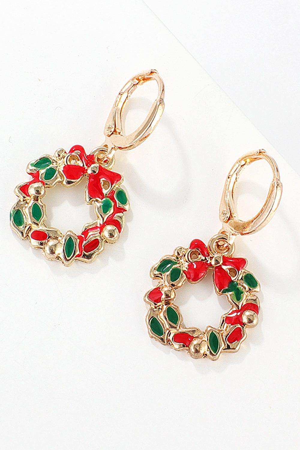 Christmas Theme Alloy Earrings - Trendsi - Flyclothing LLC