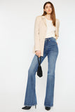 Kancan Cat's Whiskers High Waist Flare Jeans - Trendsi