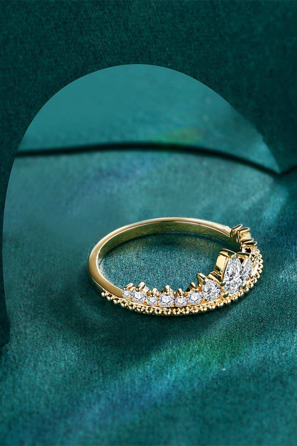 Crown Shape Moissanite Ring - Trendsi - Flyclothing LLC