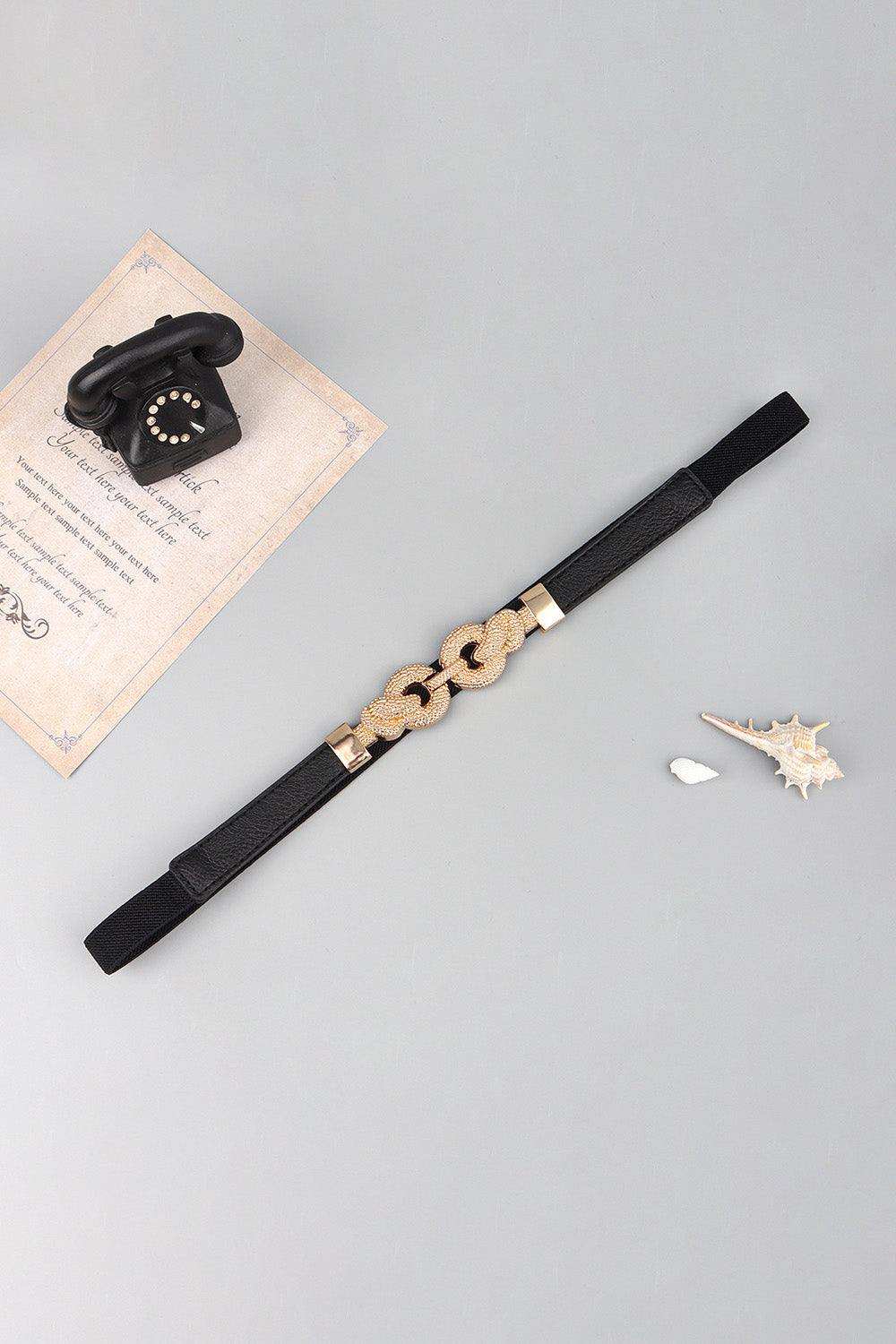 Zinc Alloy Buckle PU Leather Belt - Trendsi - Flyclothing LLC