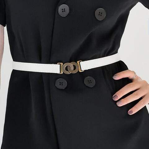 Alloy Buckle PU Belt - Trendsi - Flyclothing LLC