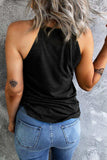 Graphic Grecian Neck Tank - Trendsi - Flyclothing LLC