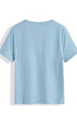 MARDI GRAS Round Neck Short Sleeve T-Shirt - Trendsi - Flyclothing LLC