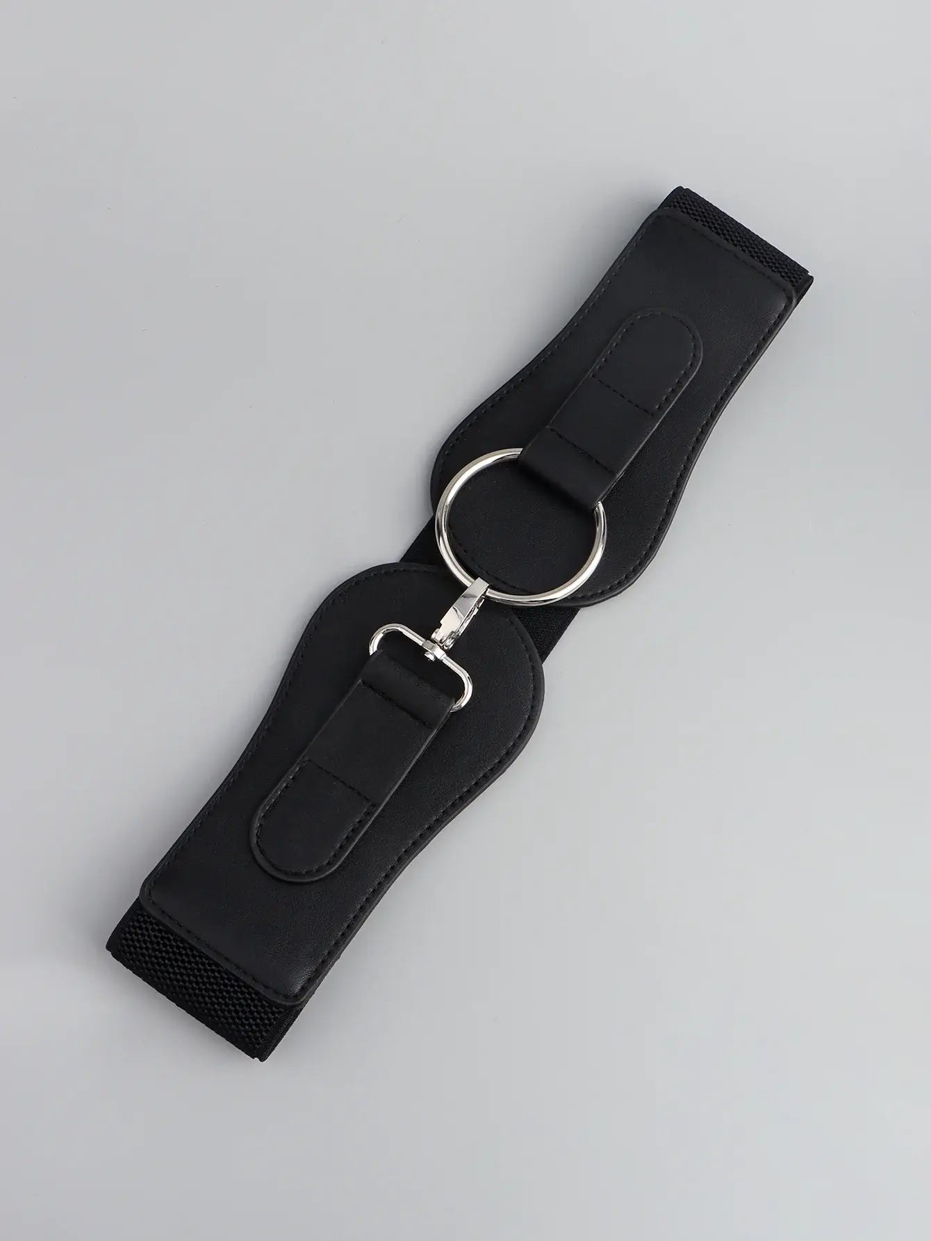 PU Elastic Wide Belt - Trendsi - Flyclothing LLC