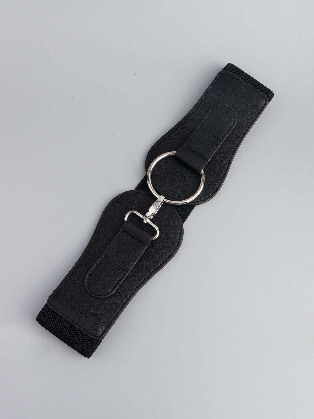 PU Elastic Wide Belt - Trendsi - Flyclothing LLC